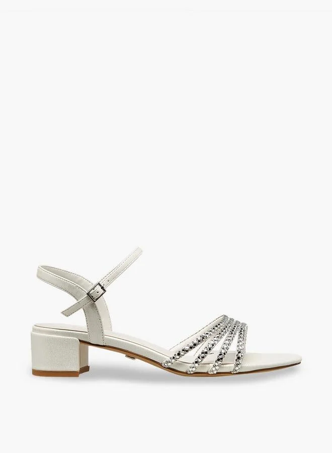 Celeste Women Embellished Block Heel Sandals Ramadan Collection